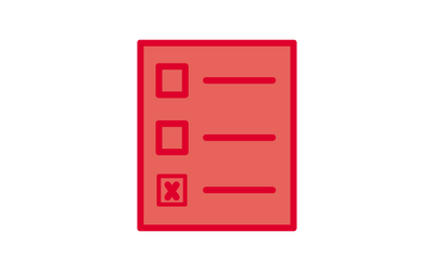 Blatt Papier mit Checkbox - Icon