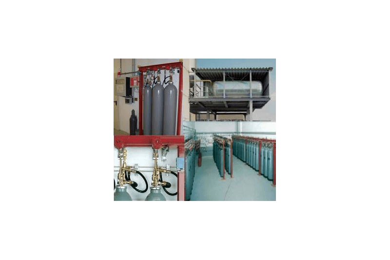 Aufbau einer CO2 Löschanlage im Keller eines Gebäudekomplexes