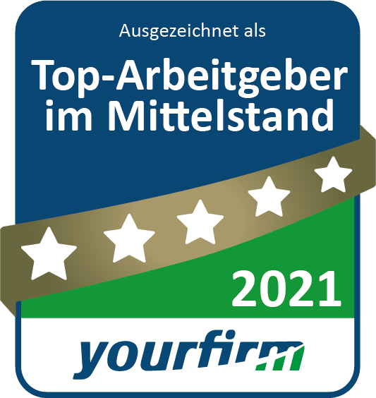 Wir sind ein Top Arbeitgeber im Mittelstand siegel