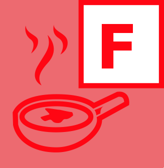 Brandklasse F Icon Brandklasse F