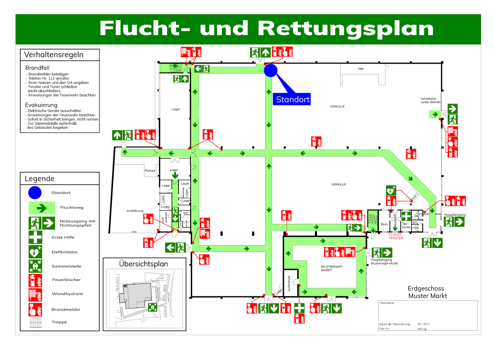 Flucht- und Rettungsplan
